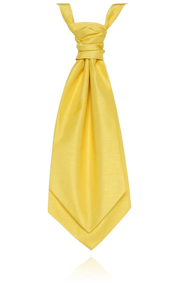 Boys Yellow Dupion Cravat at Dobell