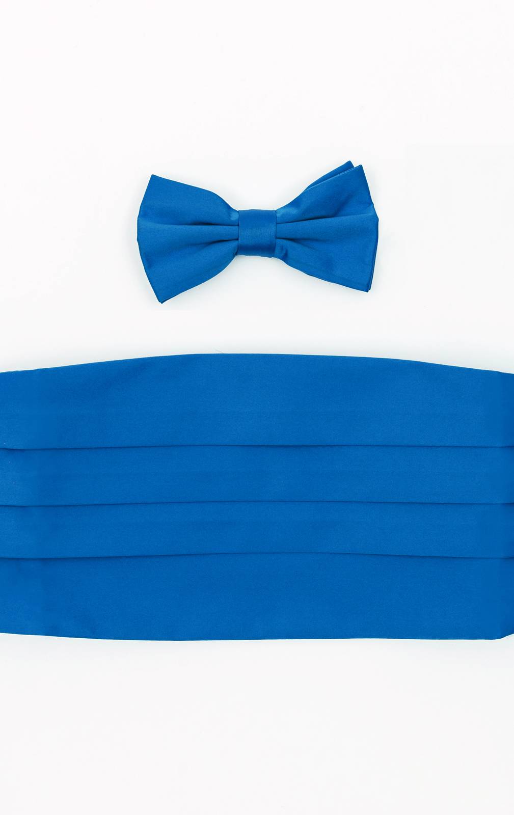 Blue Cummerbund & Pre-Tied Bow Tie Set from Dobell