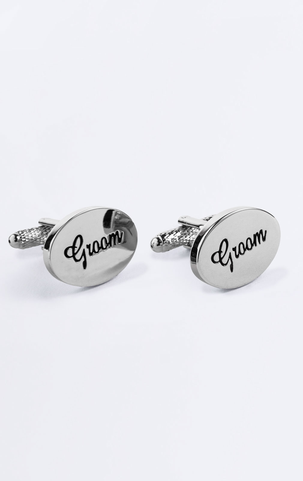 Silver Coloured Groom Cufflinks from Dobell