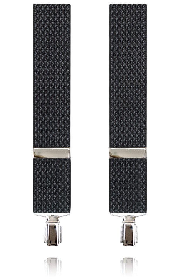 Black and Silver Diamond Pattern Braces at Dobell