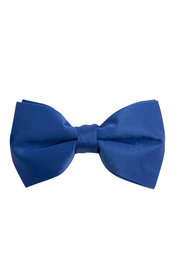Royal Blue Poly Bow Tie (Pre-Tied & Self-Tie)