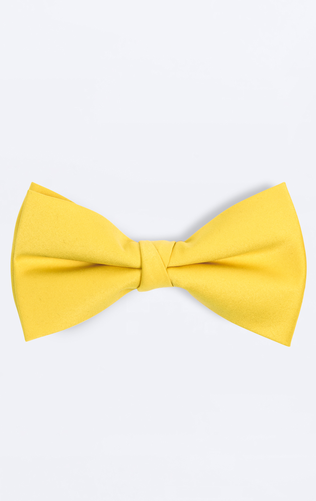Yellow Poly Bow Tie (Pre-Tied & Self-Tie) from Dobell