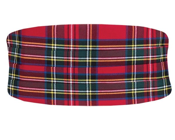 Dobell Red Tartan Cummerbund at Dobell