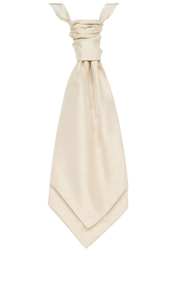 Dobell Gold Dupion Cravat (Pre-Tied & Hand Tied) from Dobell
