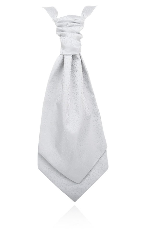 Boys Silver Leaf Cravat from Dobell