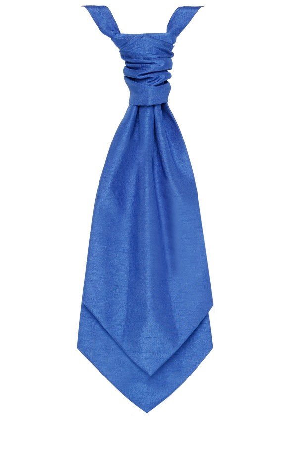 Pre-Tied Royal Blue Dupion Cravat