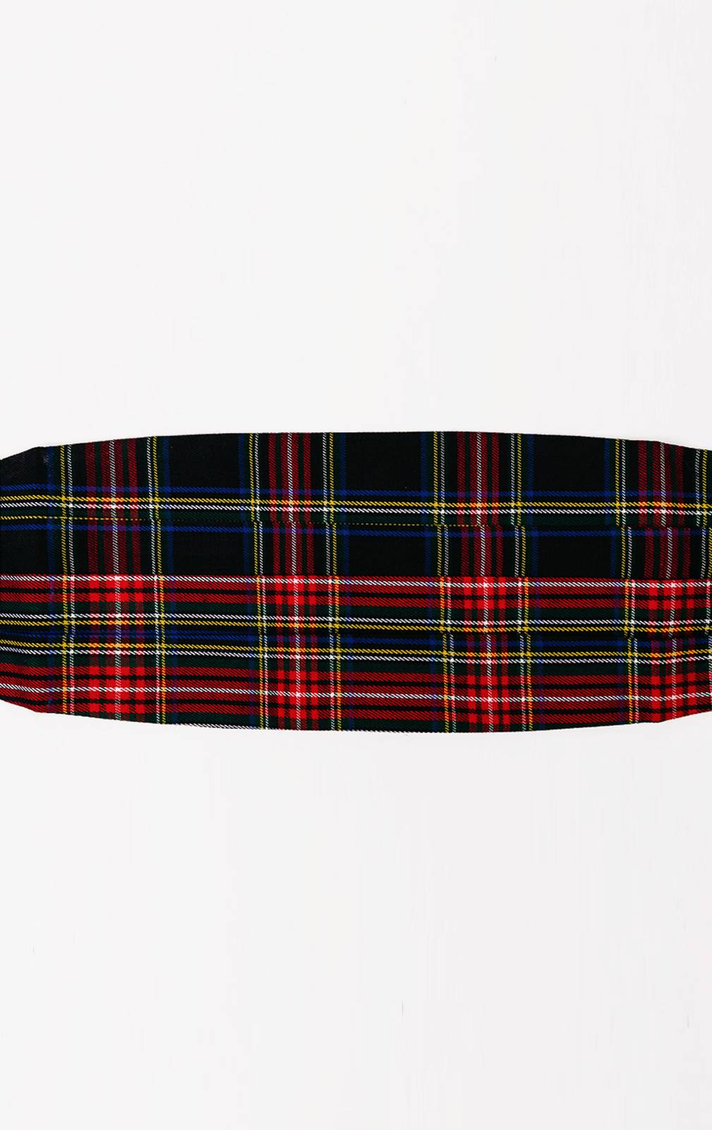 Navy Blue Tartan Cummerbund from Dobell