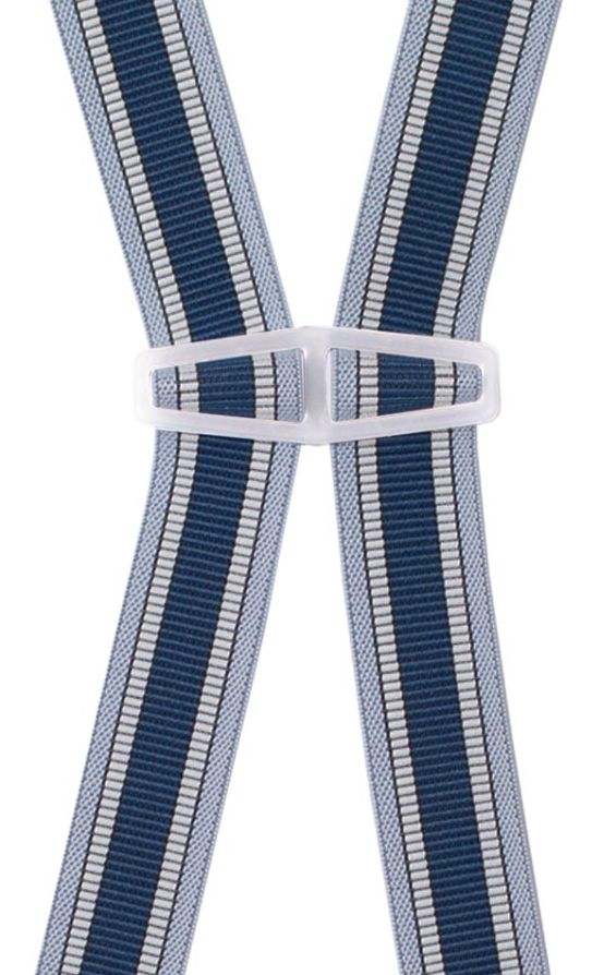 Light Blue Stripe Slim Braces Dobell