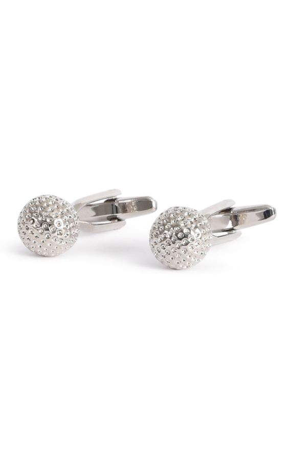 Silver Coloured Golf Ball Cufflinks Dobell