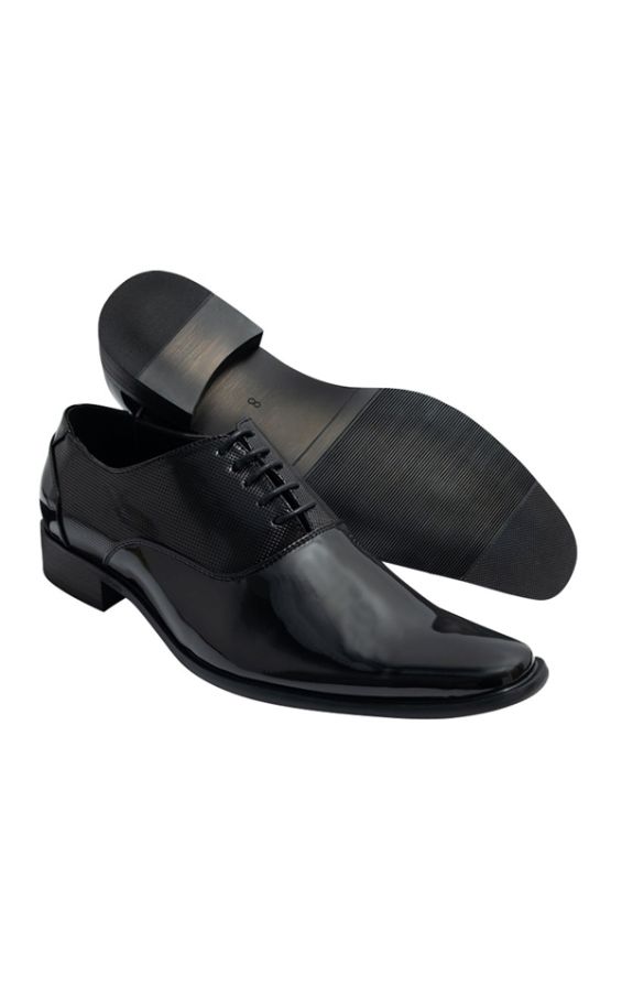 Dobell Black Contemporary Oxford Dress Shoes | Dobell