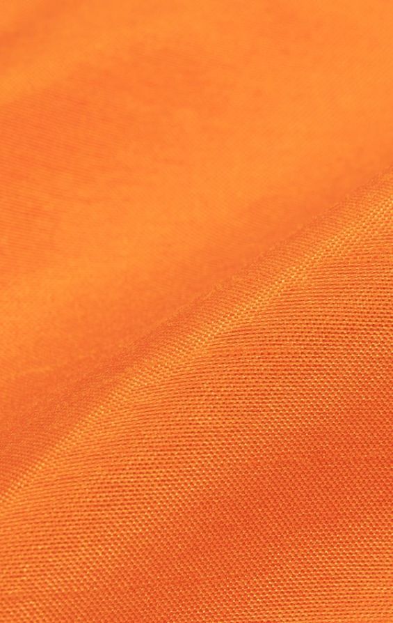 Dobell Orange Dupion Handkerchief | Dobell