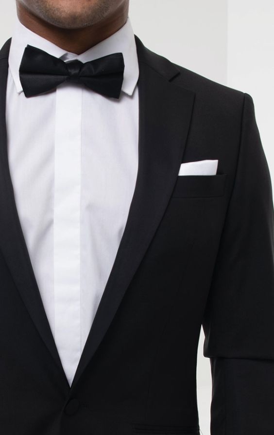 Black 100% Wool 2 Piece Tuxedo, Dress Shirt, Dress Shoes, Cummerbund & Bow  Tie | Dobell