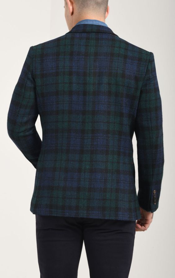 Tweed plaid jacket sale