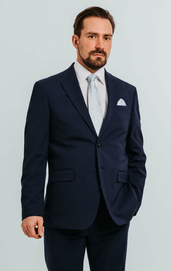 Suit jacket navy discount blue