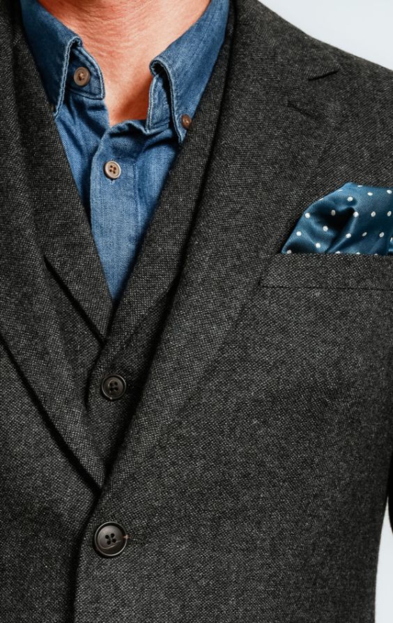 Dobell Grey Donegal Tweed Suit Dobell