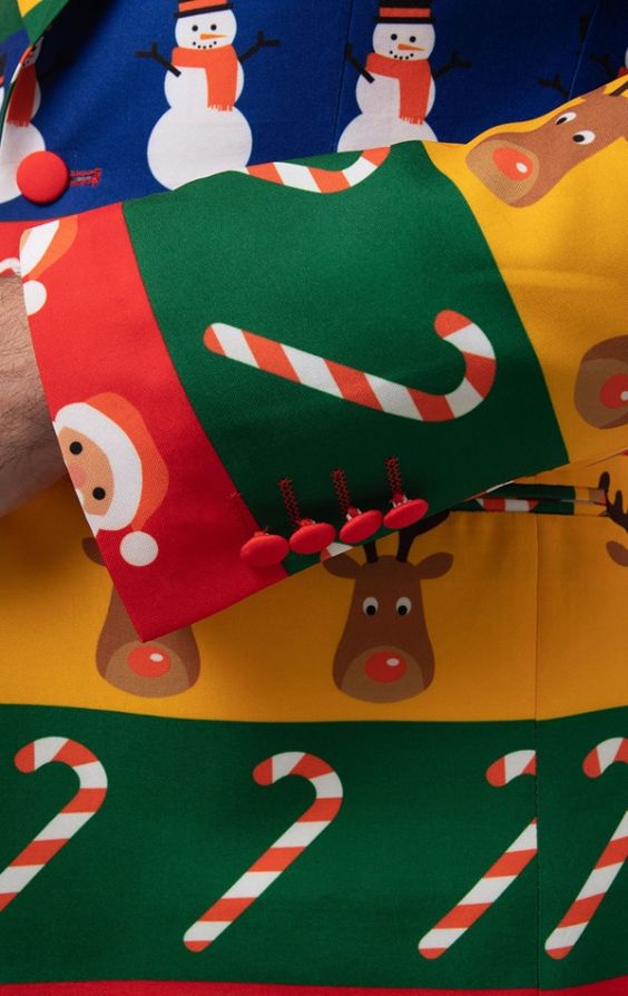 Christmas Wrapping Paper Suit Dobell