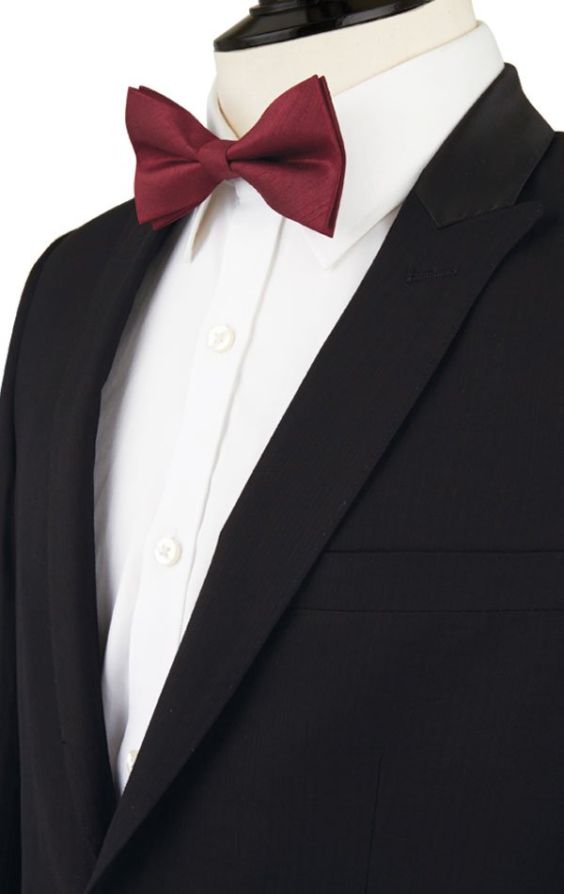 Alexander Dobell Black Notch Lapel Slim Fit Tuxedo Jacket with Subtle