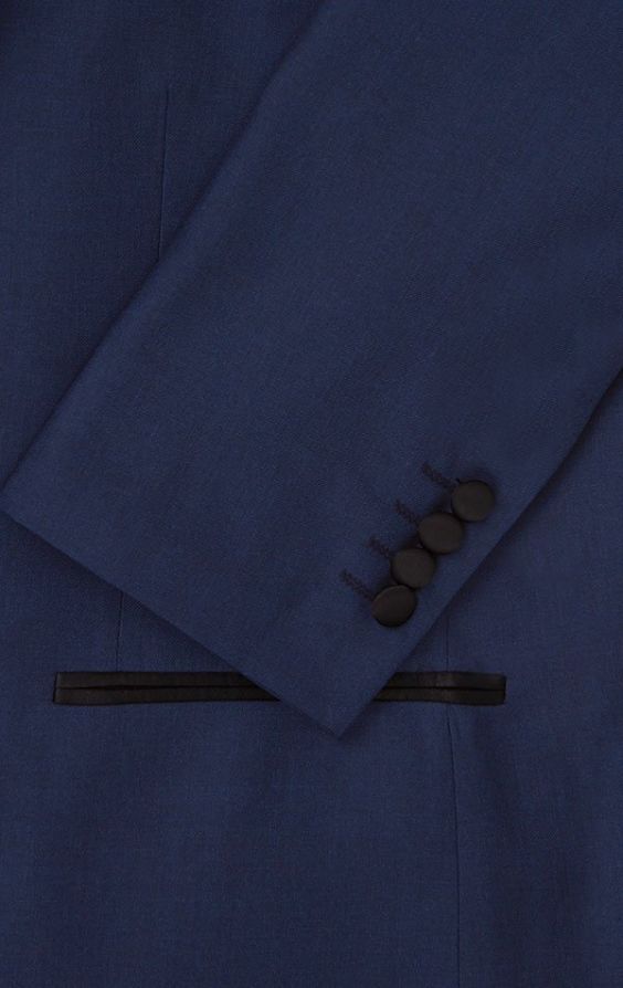 Alexander Dobell Twilight Blue Shawl Lapel Slim Fit Tuxedo Jacket Dobell