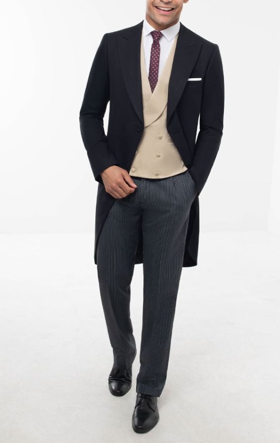 Striped morning trousers shop