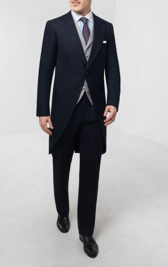 Navy morning best sale suit