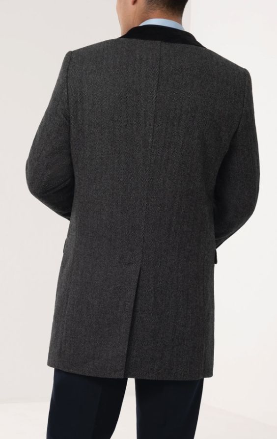Tweed sales herringbone coat