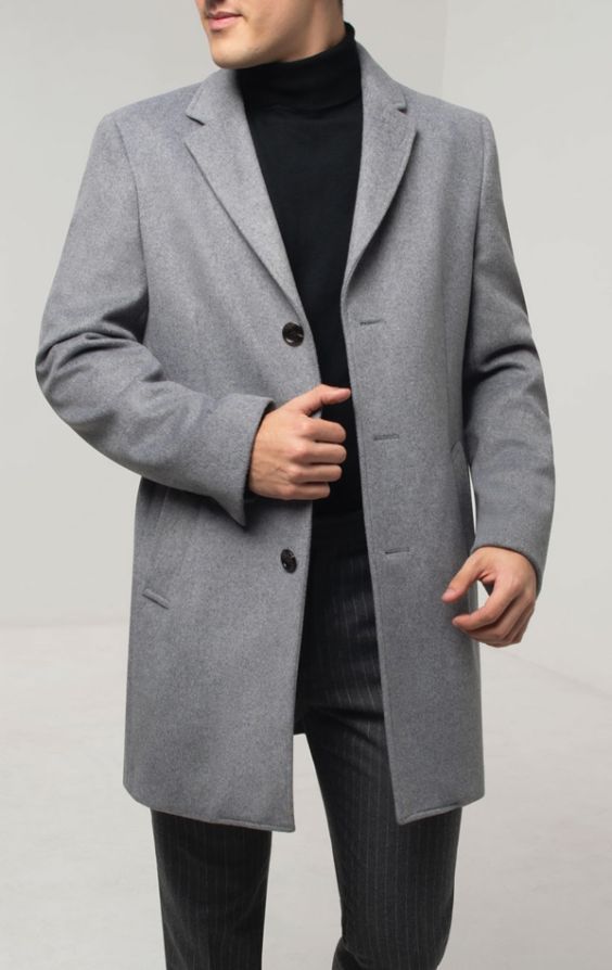 Mens grey on sale epsom coat