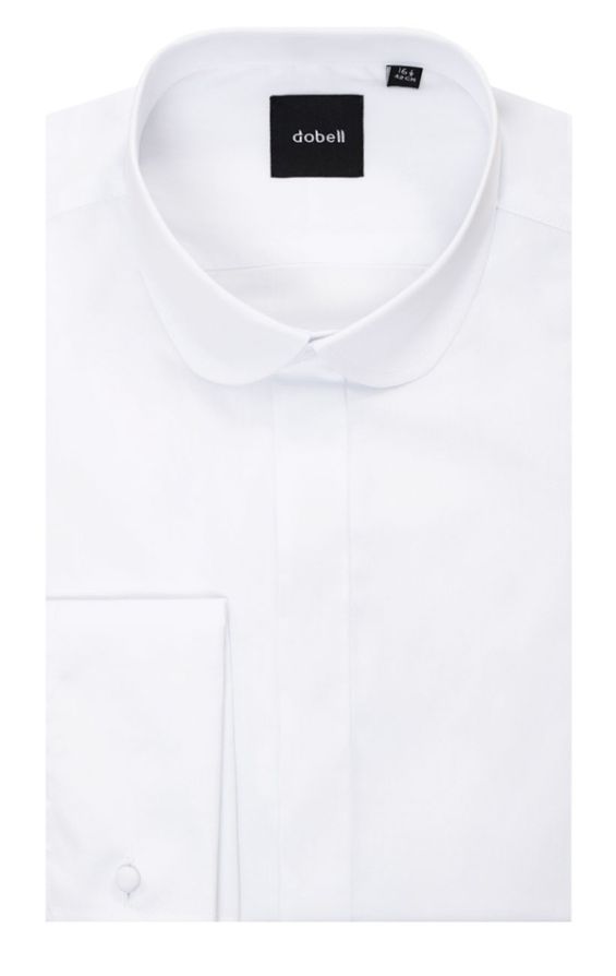 Dobell White Penny Collar Dress Shirt | Dobell
