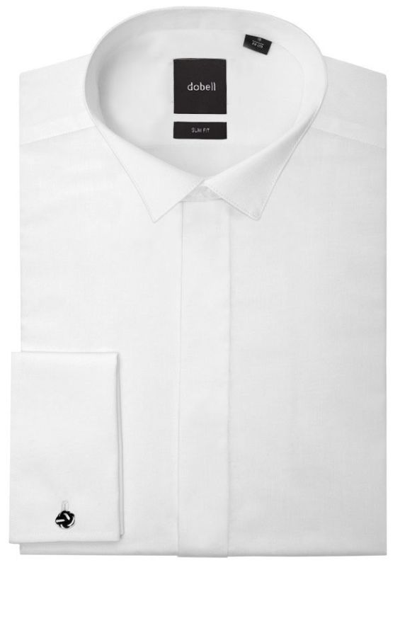 Mens slim fit wing collar shirt discount