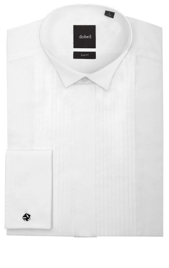 Pleated wing collar shirt shop