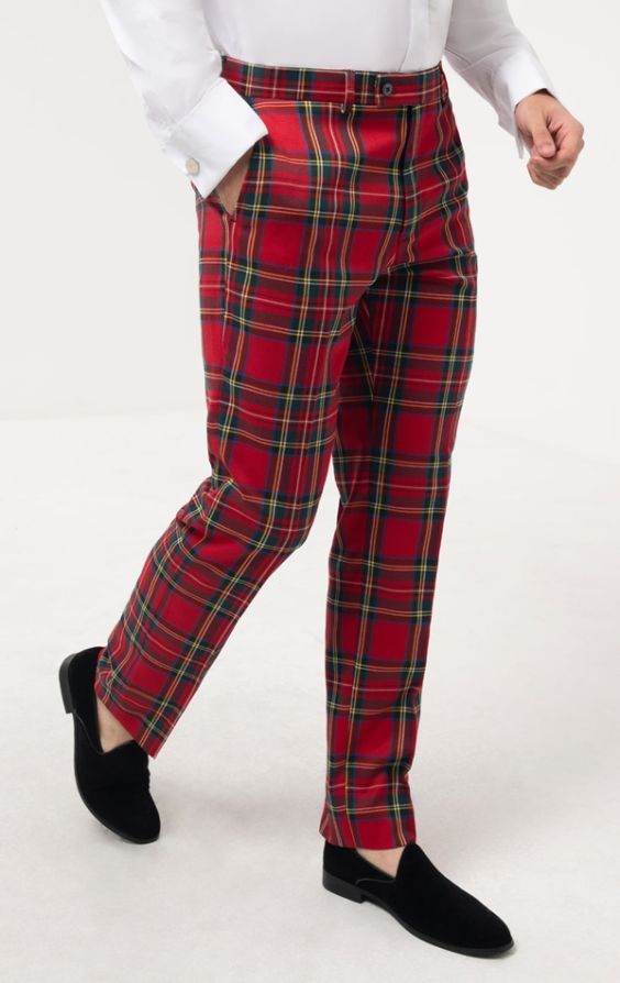 Tartan hotsell trousers mens