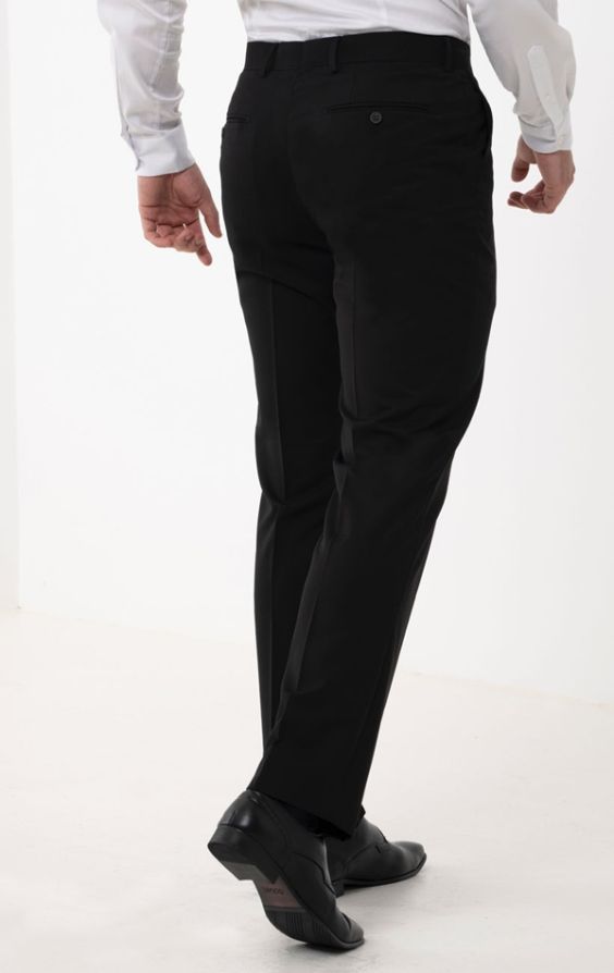 Suit trousers Straight Fit - Black - Men