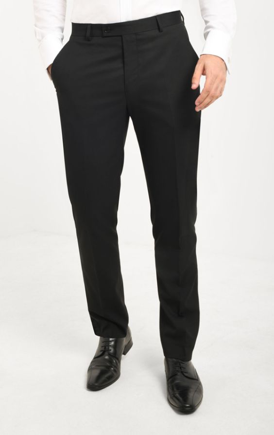 Dobell Black Suit Trousers | Dobell