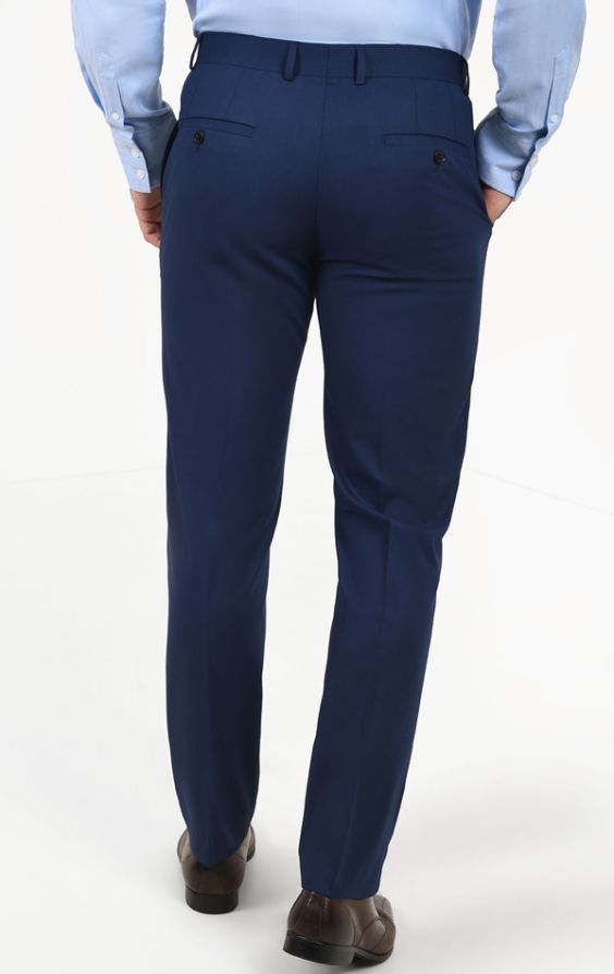 Dobell Dark Blue Suit Trousers | Dobell