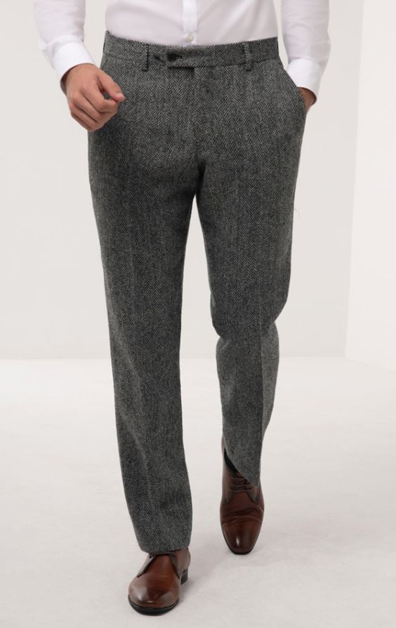 Grey tweed on sale check suit