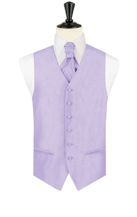 Dobell Lavender Dupion Waistcoat | Dobell