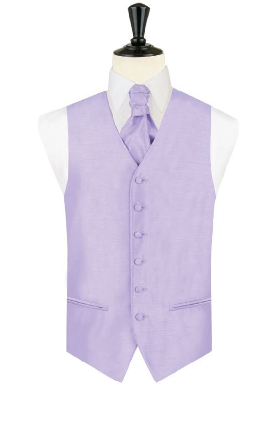 Lavender Dobell Waistcoat Dobell Dupion |