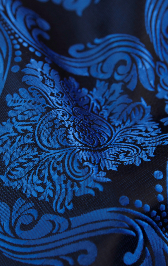 Blue Victorian Jacquard Tie - photo 2