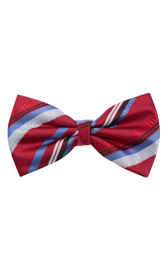Burgundy Textured Stripe Bow Tie Burgundy Textured Stripe Bow Tie