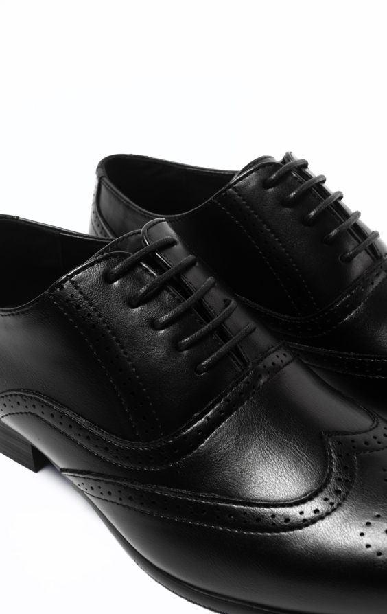 Black Oxford Brogue Shoes - photo 3