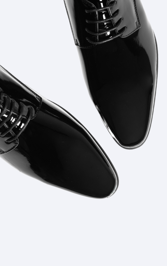 Black Patent Contemporary Dress Shoes - photo 1