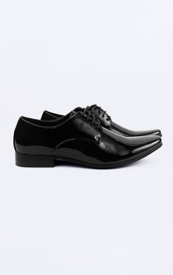 Black Patent Contemporary Dress Shoes