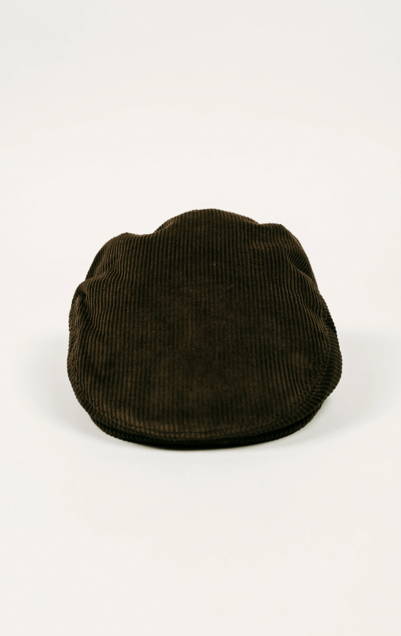 Olive Green Classic Corduroy Flat Cap - photo 1