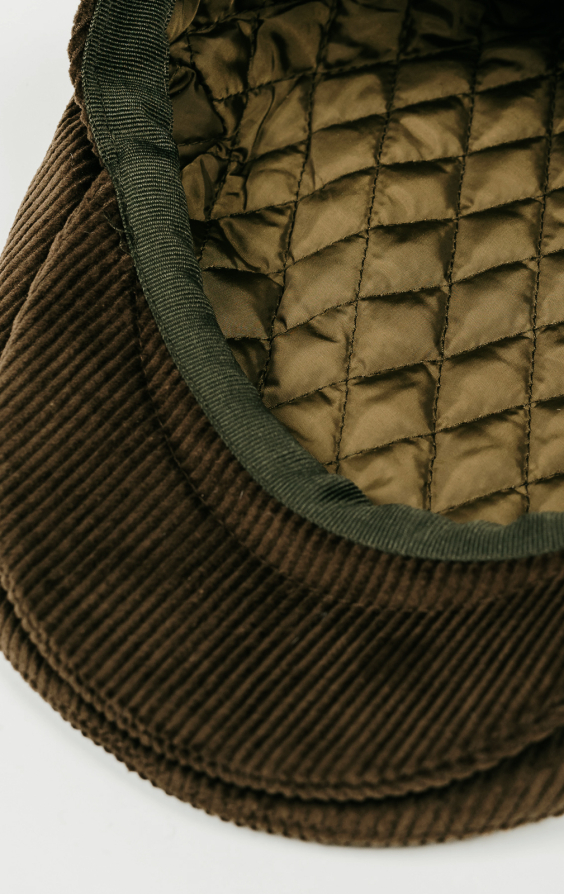 Olive Green Classic Corduroy Flat Cap - photo 2