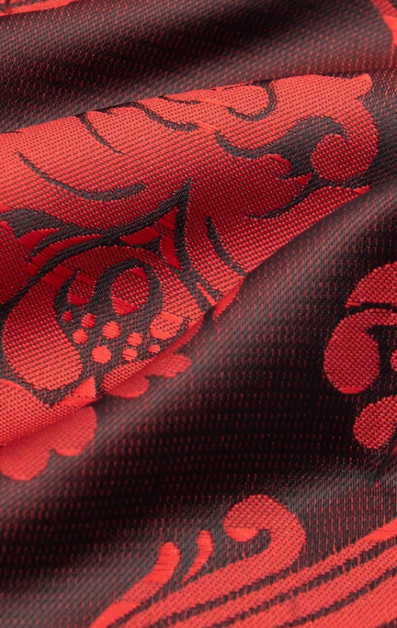 Red Victorian Jacquard Handkerchief - photo 1
