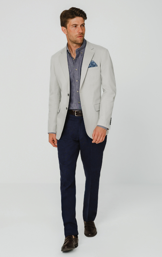 Light Grey Cotton Twill Jacket - photo 1 Light Grey Cotton Twill Jacket - photo 1