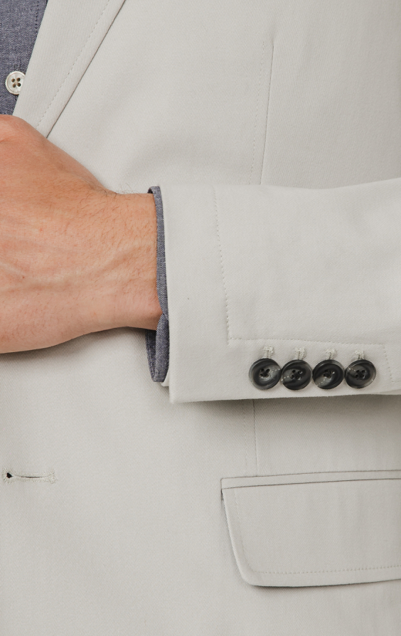 Light Grey Cotton Twill Jacket - photo 2 Light Grey Cotton Twill Jacket - photo 2