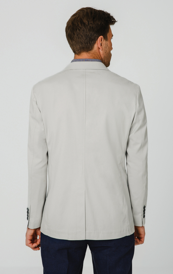 Light Grey Cotton Twill Jacket - photo 5 Light Grey Cotton Twill Jacket - photo 5