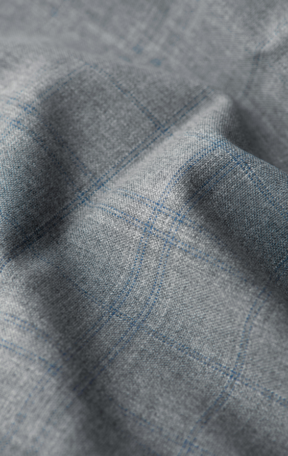 Light Grey & Blue Check Suit Trousers - photo 3 Light Grey & Blue Check Suit Trousers - photo 3