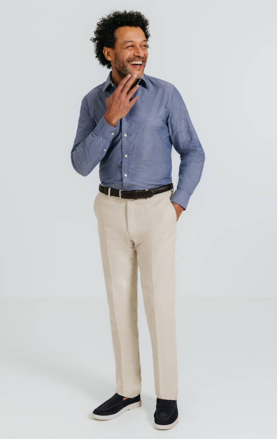 Blue Floral Print Shirt - photo 3