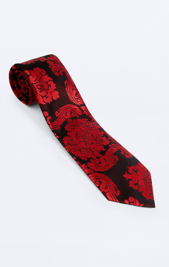 Red Victorian Jacquard Tie - photo 2